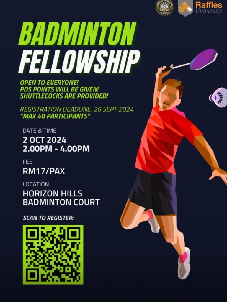 2nd Oct 2024 Badminton Fellowship Professional Development Skill